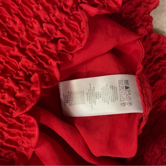 Michael Kors Red Satin Silky Blouse size 1X - Picture 6 of 8